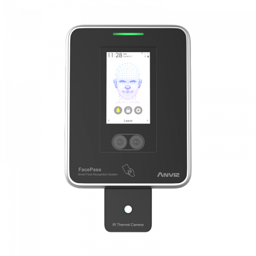 Terminal de reconocimiento facial Anviz FacePass 7-IRT con control de temperatura